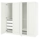 PAX / GULLABERG Combinación de armario, blanco/blanco, 78 3/4x23 5/8x79 1/4 "