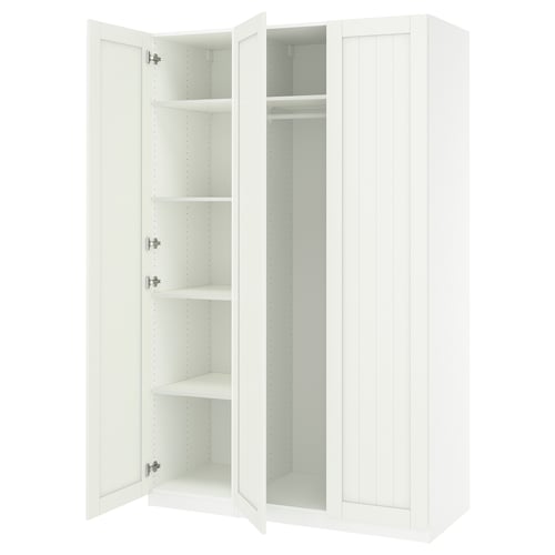 PAX / GULLABERG Combinación de armario, blanco/blanco, 59x23 5/8x93 1/8 "