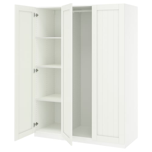 PAX / GULLABERG Combinación de armario, blanco/blanco, 59x23 5/8x79 1/4 "