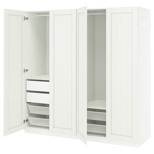 PAX / GULLABERG Combinación de armario, blanco/blanco, 78 3/4x23 5/8x79 1/4 "