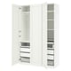 PAX / GULLABERG Combinación de armario, blanco/blanco, 59x23 5/8x93 1/8 "
