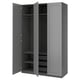 PAX / GULLABERG Combinación de armario, gris oscuro/gris oscuro, 59x23 5/8x93 1/8 "