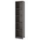 PAX Módulo esquina adicional+4 estantes, gris oscuro, 20 7/8x13 3/4x92 7/8 "