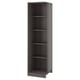 PAX Módulo esquina adicional+4 estantes, gris oscuro, 20 7/8x22 7/8x79 1/8 "