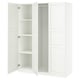PAX / TYSSEDAL Combinación de armario, blanco/blanco, 59x23 5/8x79 1/4 "