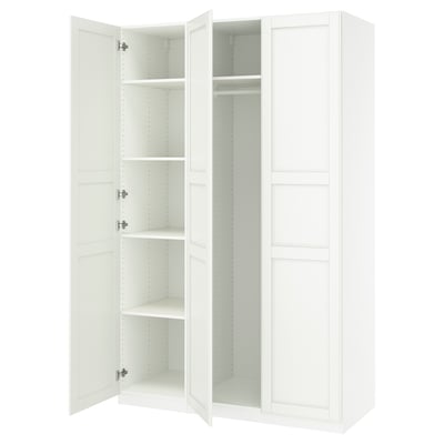 PAX / TYSSEDAL Combinación de armario, blanco/blanco, 59x23 5/8x93 1/8 "