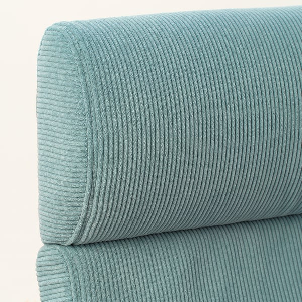 POÄNG Sillón, efecto de nogal/Kelinge gris-azul