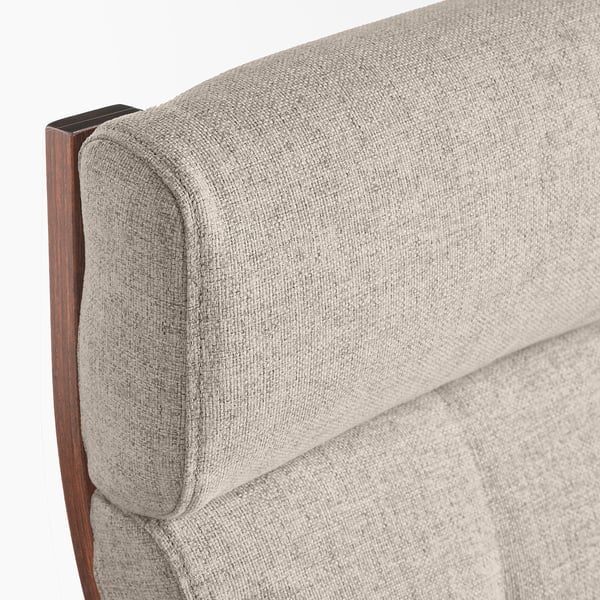 POÄNG Sillón, marrón/Gunnared beige