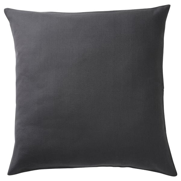 PRAKTSALVIA Funda para cojín, antracita, 20x20 "