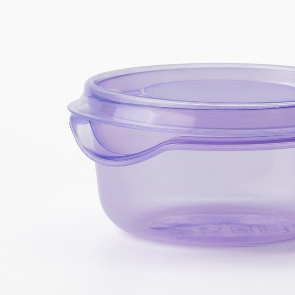 PRUTA Recipiente+tapa, lila, 2 oz