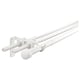 RÄCKA / HUGAD Combinación de cortinero triple, blanco, 82 5/8-151 5/8 "
