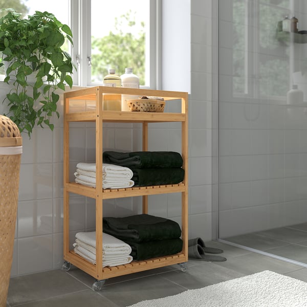 RÅGRUND Carrito, bambú, 16 1/2x13x29 7/8 "