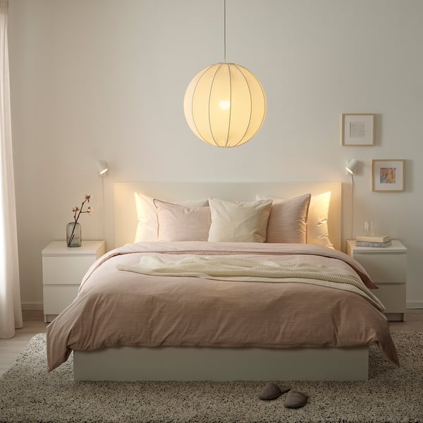 REGNSKUR / SUNNEBY Lámpara colgante, blanco, 20 "