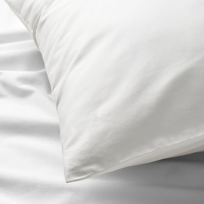 RÖNNVECKMAL Funda de almohada, blanco, Tamaño queen
