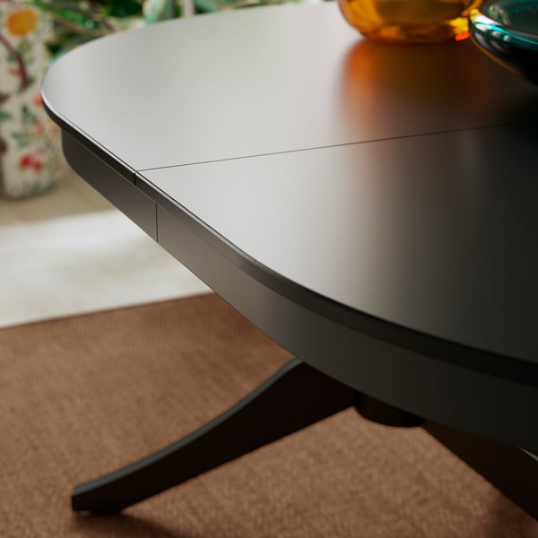 ROSENTORP Mesa extensible, negro, 63/84 5/8x43 1/4 "