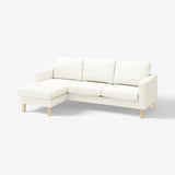 SALTSJÖBADEN Funda de sofá+chaise longue, Blekinge blanco