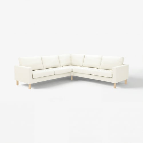 SALTSJÖBADEN Funda sofá esquinero, 4 plazas, Blekinge blanco