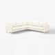SALTSJÖBADEN Funda sofá esquinero, 4 plazas, Blekinge blanco