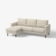 SALTSJÖBADEN Módulo seccional, 4 plazas, Fridtuna beige claro
