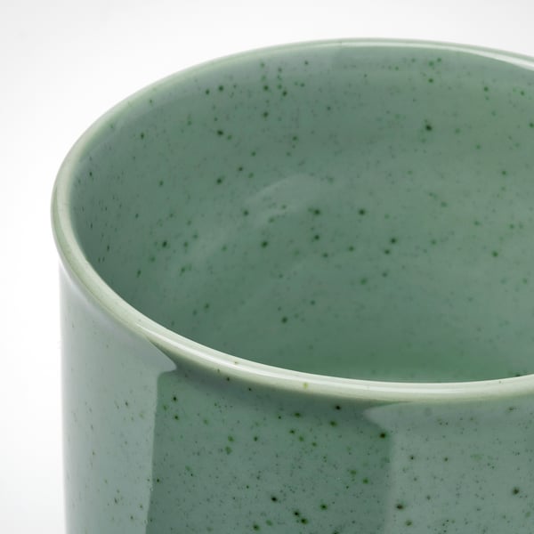 SAMMETSSYREN Maceta, interior/exterior/verde claro, 4 ¾ "