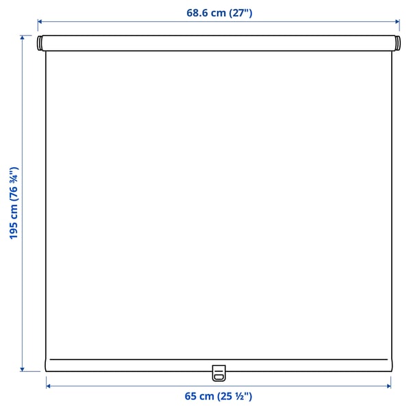 SANDVEDEL Persiana enrollable, beige, 27x76 ¾ "