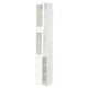 SEKTION Gabinete alto+2 puertas vidrio/1 pt, blanco Enköping/blanco efecto madera, 15x15x90 "