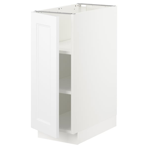SEKTION Gabinete bajo+estantes, blanco/Axstad blanco mate, 12x24x30 "