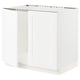 SEKTION Gabinete bajo fregadero+2 puertas, blanco Enköping/blanco efecto madera, 36x24x30 "
