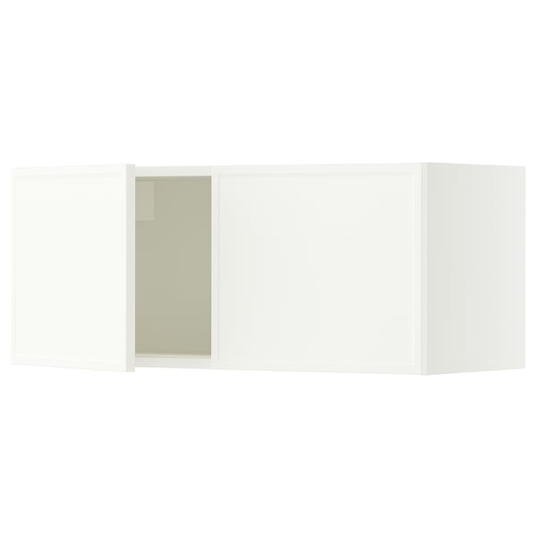 SEKTION Gabinete de pared+2 puertas, blanco/Aspudden blanco mate, 36x15x15 "