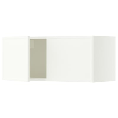 SEKTION Gabinete de pared+2 puertas, blanco/Aspudden blanco mate, 36x15x15 "
