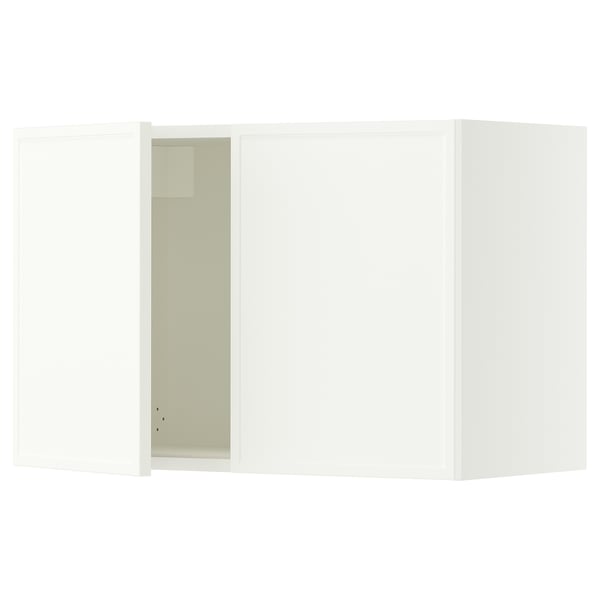 SEKTION Gabinete de pared+2 puertas, blanco/Aspudden blanco mate, 30x15x20 "