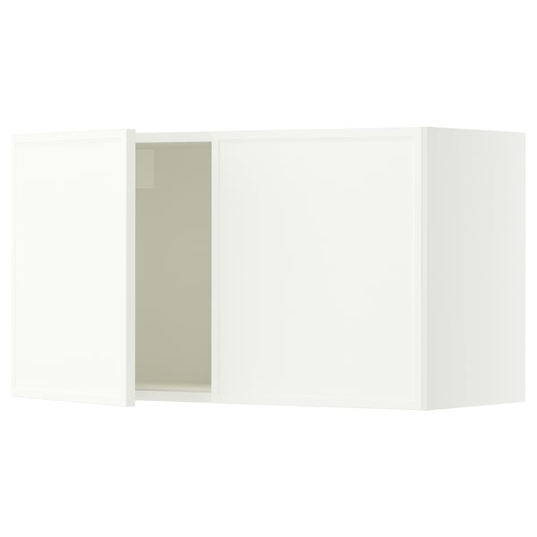 SEKTION Gabinete de pared+2 puertas, blanco/Aspudden blanco mate, 36x15x20 "