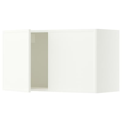 SEKTION Gabinete de pared+2 puertas, blanco/Aspudden blanco mate, 36x15x20 "