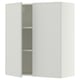 SEKTION Gabinete de pared+2 puertas, blanco/Aspudden gris claro, 36x15x40 "