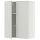 SEKTION Gabinete de pared+2 puertas, blanco/Aspudden gris claro, 30x15x40 "