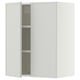 SEKTION Gabinete de pared+2 puertas, blanco/Aspudden gris claro, 24x15x30 "
