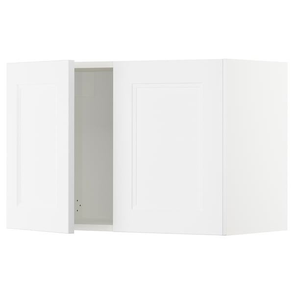 SEKTION Gabinete de pared+2 puertas, blanco/Axstad blanco mate, 30x15x20 "