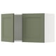 SEKTION Gabinete de pared+2 puertas, blanco/Axstad gris-verde, 36x15x20 "