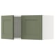 SEKTION Gabinete de pared+2 puertas, blanco/Axstad gris-verde, 30x15x15 "