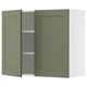 SEKTION Gabinete de pared+2 puertas, blanco/Axstad gris-verde, 36x15x30 "