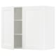 SEKTION Gabinete de pared+2 puertas, blanco Enköping/blanco efecto madera, 36x15x30 "
