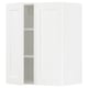 SEKTION Gabinete de pared+2 puertas, blanco Enköping/blanco efecto madera, 24x15x30 "