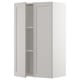 SEKTION Gabinete de pared+2 puertas, blanco/Lerhyttan gris claro, 24x15x40 "