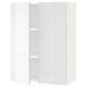 SEKTION Gabinete de pared+2 puertas, blanco/Ringhult blanco, 30x15x40 "