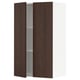 SEKTION Gabinete de pared+2 puertas, blanco/Sinarp marrón, 24x15x40 "