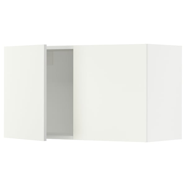 SEKTION Gabinete de pared+2 puertas, blanco/Vallstena blanco, 36x15x20 "