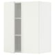 SEKTION Gabinete de pared+2 puertas, blanco/Vallstena blanco, 24x15x30 "