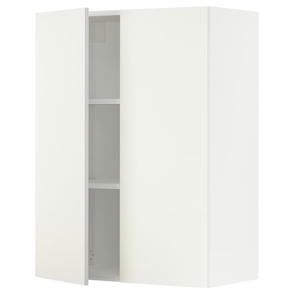 SEKTION Gabinete de pared+2 puertas, blanco/Vallstena blanco, 30x15x40 "