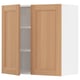 SEKTION Gabinete de pared+2 puertas, blanco/Vedhamn roble, 30x15x30 "