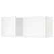SEKTION Gabinete de pared+2 puertas, blanco/Voxtorp blanco mate, 36x15x15 "